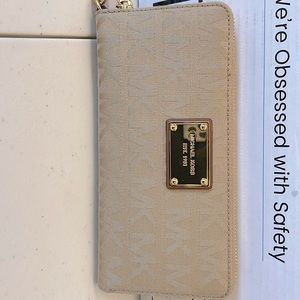 Gold Michael Kors wallet